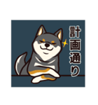人間味あふれる黒柴スタンプ（個別スタンプ：24）