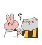 夏フェス・ライブへ行く！！うさぎとねこ（個別スタンプ：25）