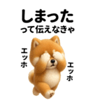 エッホエッホ 豆柴 伝えなきゃ BIG（個別スタンプ：30）