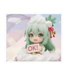 ホイップクリーム精霊ちゃんカプセルトイ（個別スタンプ：1）
