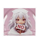 ホイップクリーム精霊ちゃんカプセルトイ（個別スタンプ：5）