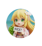 マスカットみなみちゃん(夏)カプセルトイ（個別スタンプ：3）