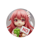 マスカットみなみちゃん(夏)カプセルトイ（個別スタンプ：6）