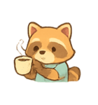 オフィスアライグマルーチン（個別スタンプ：1）