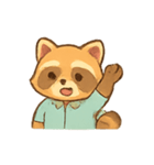 オフィスアライグマルーチン（個別スタンプ：3）