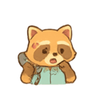 オフィスアライグマルーチン（個別スタンプ：7）