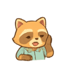 オフィスアライグマルーチン（個別スタンプ：8）