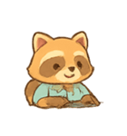 オフィスアライグマルーチン（個別スタンプ：9）