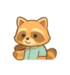 オフィスアライグマルーチン（個別スタンプ：10）