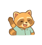 オフィスアライグマルーチン（個別スタンプ：12）