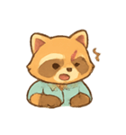 オフィスアライグマルーチン（個別スタンプ：13）