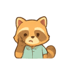 オフィスアライグマルーチン（個別スタンプ：14）