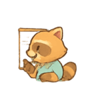 オフィスアライグマルーチン（個別スタンプ：16）