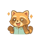 オフィスアライグマルーチン（個別スタンプ：17）