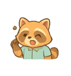 オフィスアライグマルーチン（個別スタンプ：19）