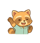 オフィスアライグマルーチン（個別スタンプ：21）
