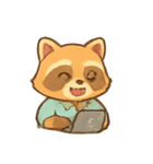 オフィスアライグマルーチン（個別スタンプ：23）