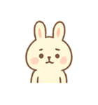 ふわふわうさぎの気持ち日記（個別スタンプ：1）