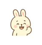 ふわふわうさぎの気持ち日記（個別スタンプ：4）
