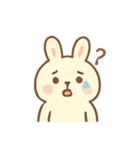ふわふわうさぎの気持ち日記（個別スタンプ：6）