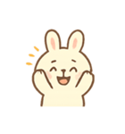 ふわふわうさぎの気持ち日記（個別スタンプ：8）