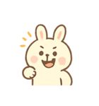 ふわふわうさぎの気持ち日記（個別スタンプ：15）
