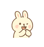 ふわふわうさぎの気持ち日記（個別スタンプ：21）