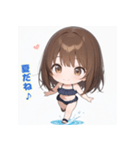表情豊かなミニ女の子 - 日常スタンプ1（個別スタンプ：14）