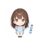 表情豊かなミニ女の子 - 日常スタンプ1（個別スタンプ：23）