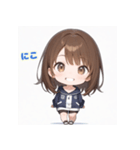 表情豊かなミニ女の子 - 日常スタンプ1（個別スタンプ：24）