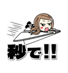 感情を伝える毒舌ロングヘアスタンプ（個別スタンプ：28）