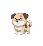 【怒る犬】（個別スタンプ：1）