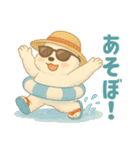 しろくまるの夏スタンプ（個別スタンプ：14）