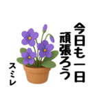 ずっと使えるデカ文字お花のスタンプ（個別スタンプ：15）