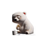 今日は動きたくないくま（個別スタンプ：12）