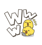 ひよことデカ文字 シンプルスタンプ（個別スタンプ：28）