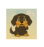 ぽかぽかダックスのひとこと（個別スタンプ：10）