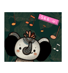動物好き - かわいい象の瓜瓜ステッカー 01（個別スタンプ：7）