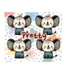動物好き - かわいい象の瓜瓜ステッカー 01（個別スタンプ：10）