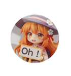 魔女っ子みなみちゃんカプセルトイ（個別スタンプ：2）