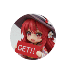 魔女っ子みなみちゃんカプセルトイ（個別スタンプ：8）