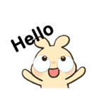 デカ目ラビットちゃん（個別スタンプ：3）