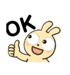 デカ目ラビットちゃん（個別スタンプ：21）