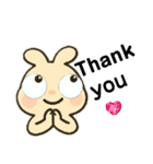 デカ目ラビットちゃん（個別スタンプ：33）
