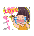 顔芸ガールの日常（個別スタンプ：6）
