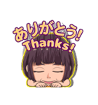 顔芸ガールの日常（個別スタンプ：9）