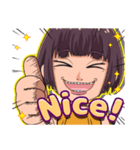 顔芸ガールの日常（個別スタンプ：13）