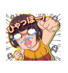 顔芸ガールの日常（個別スタンプ：14）