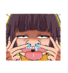 顔芸ガールの日常（個別スタンプ：16）