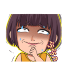 顔芸ガールの日常（個別スタンプ：18）